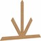 Ekena Millwork Saratoga Timber Gable Bracket, Western Red Cedar, 96"W x 64"H x 1 1/2"D x 5 1/2"F, 16/12 Pitch GBW096X64X0206SAR00SWR - alternate 5